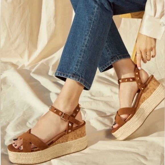 JustFab Shoes - Just Fab Alfina Camel Wedge